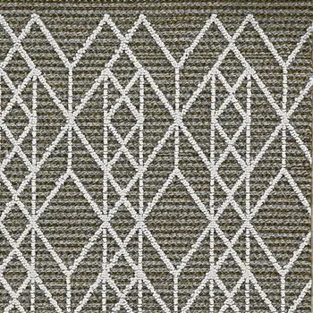 10' X 13' Gray Geometric Indoor Outdoor Area Rug