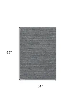 8' Gray Runner Rug