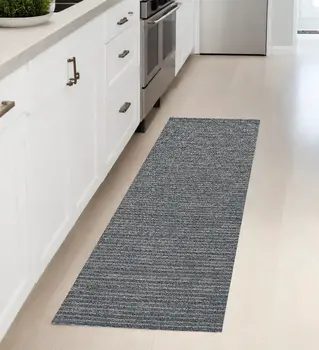 8' Gray Runner Rug