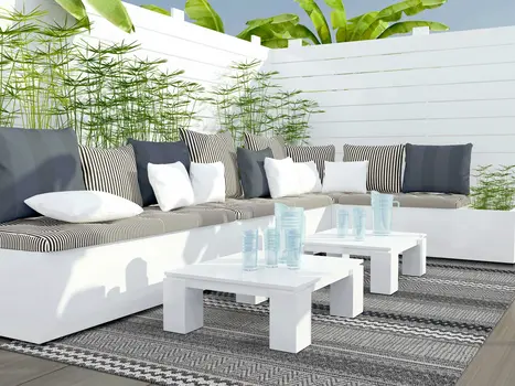 8' X 10' Taupe Striped Area Rug