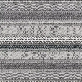 8' X 10' Taupe Striped Area Rug
