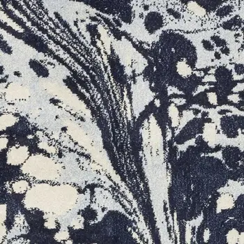 3' X 5' Blue Abstract Splashes Area Rug