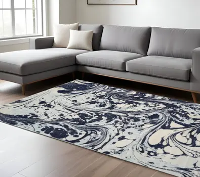 8' X 10' Multicoloured Shag Area Rug
