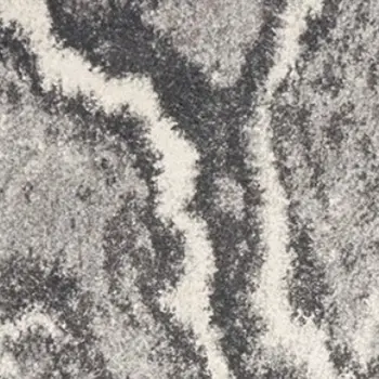 3' X 5' Gray And Ivory Abstract Area Rug
