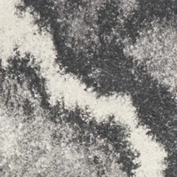 7' X 9' Gray And Ivory Abstract Area Rug