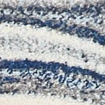 5' X 7' Blue And Beige Abstract Area Rug