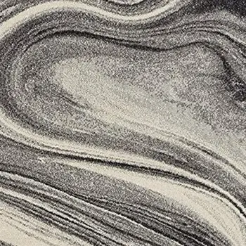 5' X 8' Gray And Black Abstract Area Rug