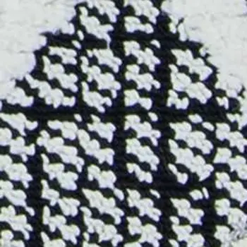 8' Charcoal Geometric Runner Rug