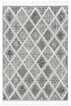 3' X 5' Charcoal Geometric Area Rug