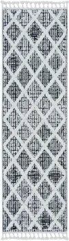 9' X 13' Charcoal Geometric Area Rug