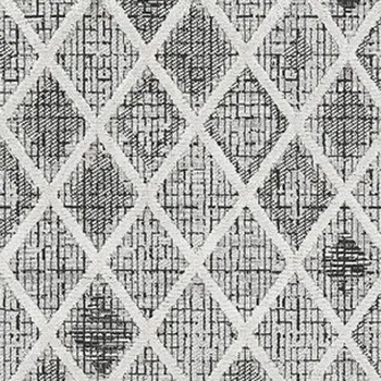 9' X 13' Charcoal Geometric Area Rug