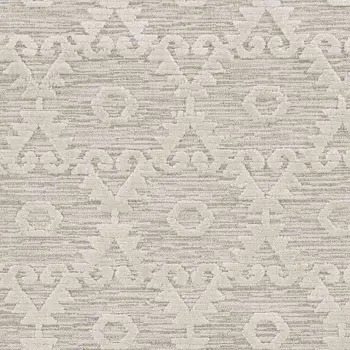 8' X 11' Ivory Beige Diamond Area Rug