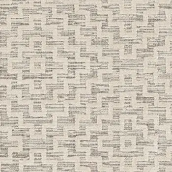 8' X 11' Gray and Ivory Geometric Area Rug