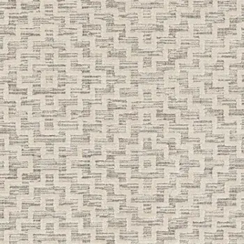 8' X 11' Gray and Ivory Geometric Area Rug