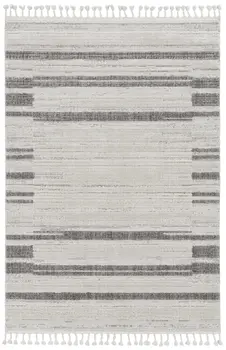 12' X 15' Gray and Ivory Abstract Area Rug