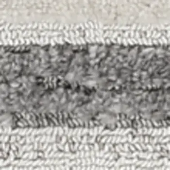 8' Gray And Ivory Abstract Runner Rug