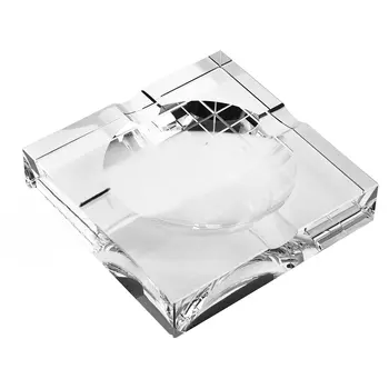 5" Clear Crystal Square Cigar Ash Tray