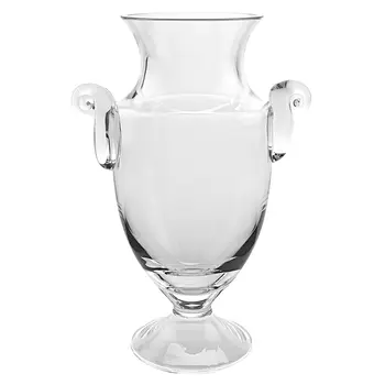 12" Clear Cylinder Lead Free Crystal Table Vase