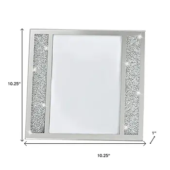 Multiple Sizes Silver Crystal Tabletop Picture Frame