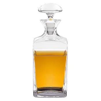 Mouth Blown European Crystal Scotch Or Whiskey Decanter 34 Oz