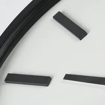 24" Round Large Modern Wall Clock With White Face And Non-Numarical Number