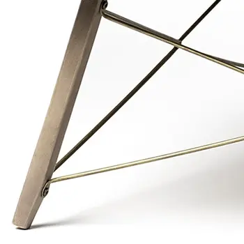 40" Brown and Black Solid Wood and Metal Square Coffee Table