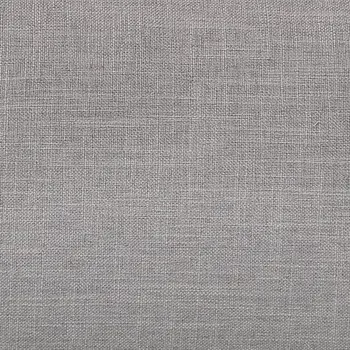 38" Gray and Brown Linen Arm Chair