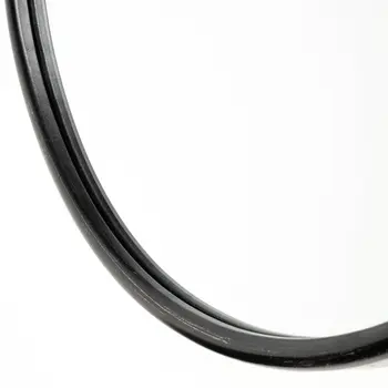 36" Black Oval Metal Framed Accent Mirror
