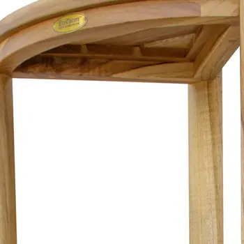 12" Natural Solid Wood Freestanding Bathroom Vanity