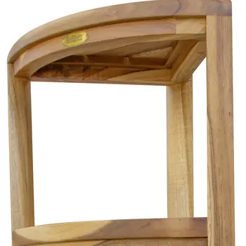 12" Natural Solid Wood Freestanding Bathroom Vanity