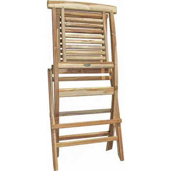 23" Natural Solid Wood Outdoor Dining Chair