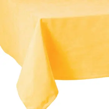 55" X 55" Yellow Polyester Square Tablecloth