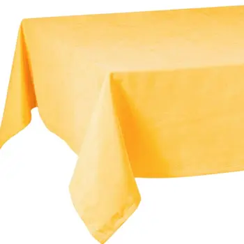 55" X 55" Yellow Polyester Square Tablecloth