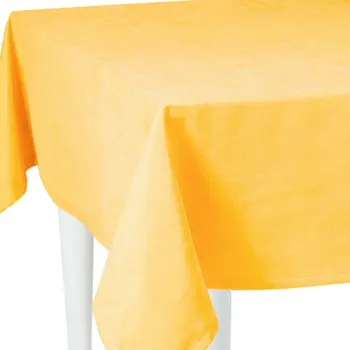 55" X 55" Yellow Polyester Square Tablecloth
