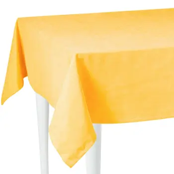 55" X 55" Yellow Polyester Square Tablecloth