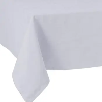 55" X 104" Gray Polyester Tablecloth