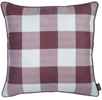 Set of Four 18" X 18" Orange and White Thanksgiving Polyester Pillow Covers