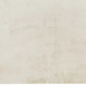 5' X 8' Ivory Shag Hand Knotted Area Rug