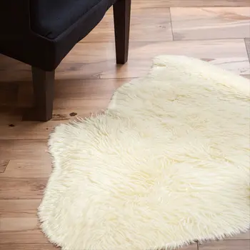 2' X 3' Ivory Shag Area Rug