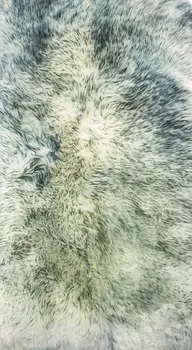 2' X 3' Gray Shag Area Rug