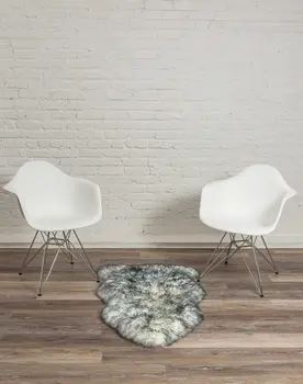 2' X 3' Gray Shag Area Rug