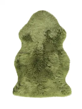 2' X 3' Sage New Zealand Lambs Wool Area Rug