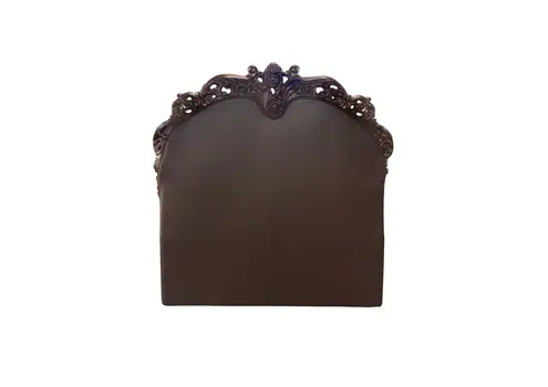 Dark Brown and Cherry Blossom Pink Tufted Upholstered Faux Leather No Bed