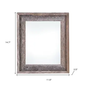 8.5" x 11" Gray Solid Wood Tabletop Picture Frame