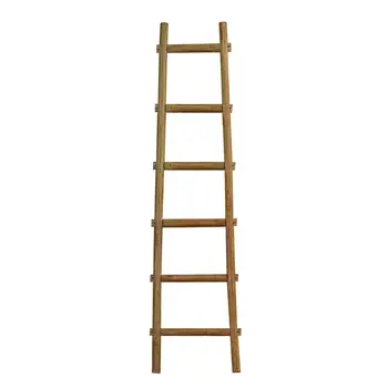 72" X 18"X 2" Brown Decorative Ladder Shelve