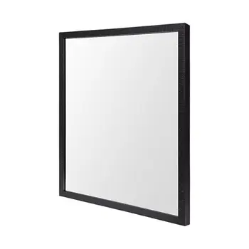 Rectangle Black Accent Mirror With Oxidized Finish Frame