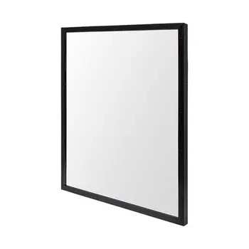 Rectangle Espresso Accent Mirror With Lakeside Design