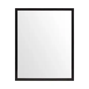 Rectangle Espresso Accent Mirror With Lakeside Design