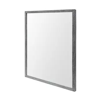 Rectangle Grey Accent Mirror With Driftwood Quality Frame
