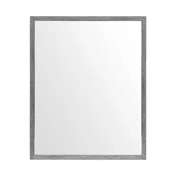 Rectangle Grey Accent Mirror With Driftwood Quality Frame